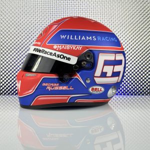 Forma1 Formula1 F1 sisak helmet SISAK GEORGE RUSSELL – WILLIAMS GP 2021 1:2 - Mini helmet