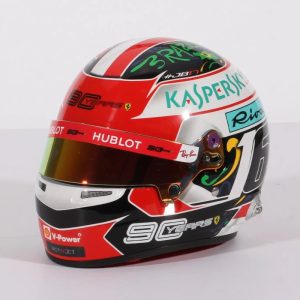 Forma1 Formula1 F1 sisak helmet SISAK Charles Leclerc- Scuderia Ferrari 2021. Austin- Brazil GP. Bell 1:2 - Mini helmet