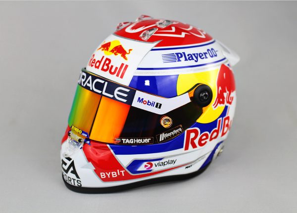 Forma1 Formula1 F1 sisak helmet SISAK Max Verstappen Red Bull Racing F1 Team 2023 RETRO - Mini helmet 1:2