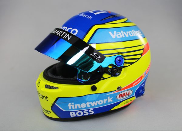 Forma1 Formula1 F1 sisak helmet SISAK Fernando Alonso - Aston Martin F1 Team 2024 1:2 - Mini helmet