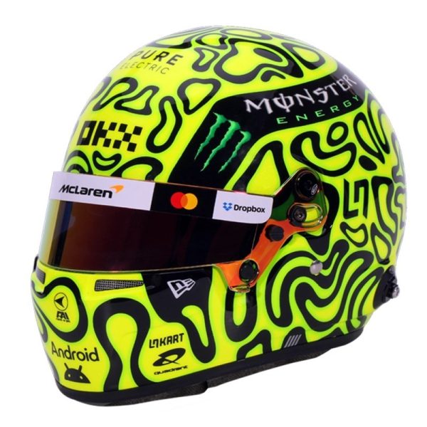 Forma1 Formula1 F1 sisak helmet SISAK Lando Norris - Mclaren Mercedes F1 Team 2025 1:2 - Mini helmet