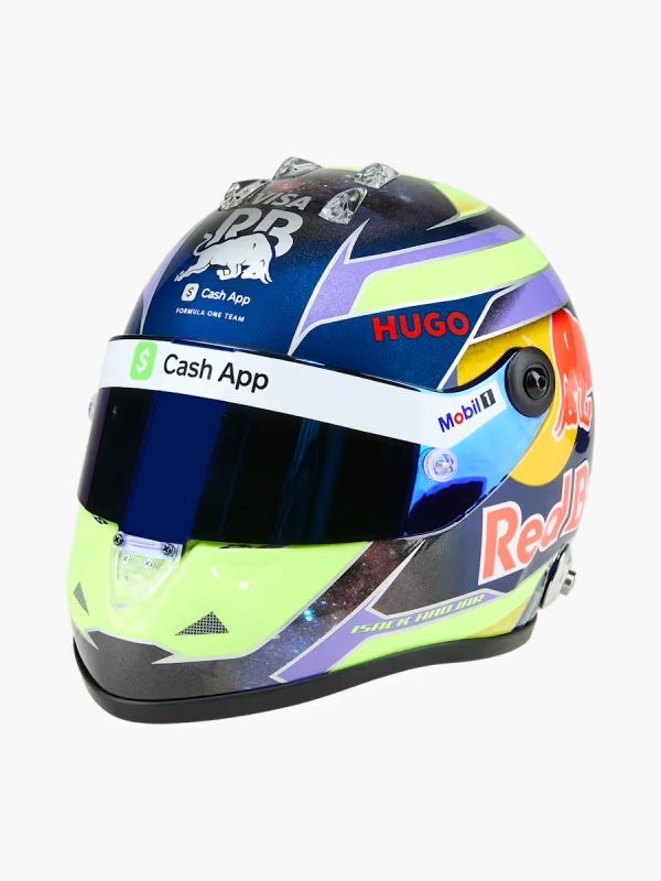 Forma1 Formula1 F1 sisak helmet SISAK Isack Hadjar Racing Bulls 2025 Schuberth - Mini helmet 1:2