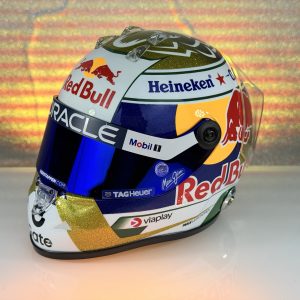 Forma1 Formula1 F1 sisak helmet SISAK Max Verstappen Red Bull Racing F1 Team 2025 Brazil GP - Mini helmet 1:2