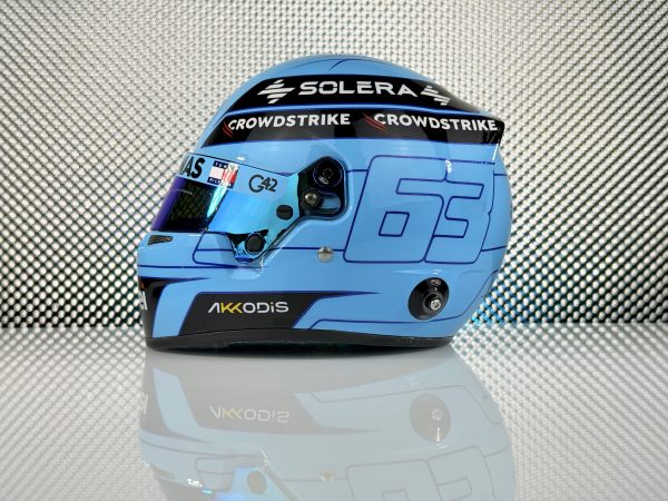 Forma1 Formula1 F1 sisak helmet SISAK GEORGE RUSSELL – Mercedes AMG 2024. 1:2 Bell - Mini helmet