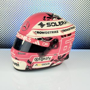 Forma1 Formula1 F1 sisak helmet SISAK GEORGE RUSSELL – Mercedes AMG 2025. Miami GP. 1:2 Bell - Mini helmet