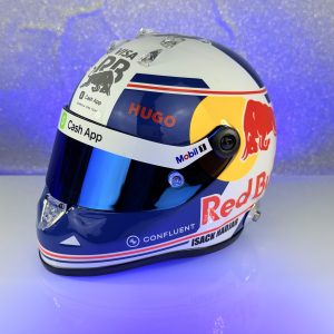 Forma1 Formula1 F1 sisak helmet SISAK Isack Hadjar Racing Bulls 2025 Schuberth - Mini helmet 1:2 Abu Dhabi GP